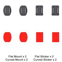 ราคา ติดสติกเกอร์โค้งแบนสำหรับ GoPro HERO DJI Insta 360 Xiaomi Yi 4K Mijia SJCAM กล้องแอคชั่น Go Pro อุปกรณ์เสริม (21170102997)