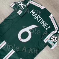 ราคา ใหม่ แมนยู ชุดที่เยือน แฟน ฤดูกาล 23 24 ฟูลออฟชั่น ชื่อ เบอร์ อาร์ม ยูฟ่า (20341948075)