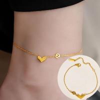 ราคา OYJR สร้อยข้อเท้า ผญ ลายโซ่สีทอง ข้อเท้าเรียบๆสแตนเลสชุบทอง 18k ไม่ลอกดำ (21209691808)