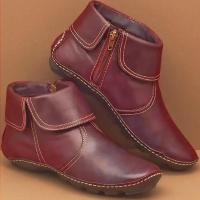 ราคา รับประกันของแท้ รองเท้าบูทมาร์ตินหนังหัวกลม (17020744897)