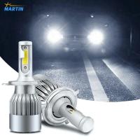 ราคา ไฟหน้า C6 ขั้ว H4 H7 H11 ความสว่าง 3800LM มี 2 ชิ้น 1 คู่ (2795682834)