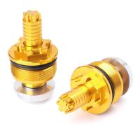 ราคา For Yamaha YZF R25 R3 Front shock absorber screw cover Cap Preload Adjusters Fork Bolts 41MM CNC Aluminum Motorbike Accessories (10389673939)