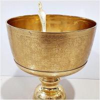 ราคา ขันพานทองเหลือง 8 นิ้ว ทัพพี ตอกลายดอกมะลิล้วน (15906644282)