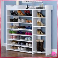 ราคา ชั้นวางรองเท้า ตู้รองเท้า ชั้นวางรองเท้า ชั้นวางรองเท้าไม้7ชั้น S842 (19997115031)