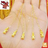ราคา สร้อยจี้ทองคำแท้ 99 99 ปีเซียะทองแท้ น้ำหนักทอง 0 4 กรัม ยาว18นิ้ว ขายได้ จำนำได้ (21348337350)