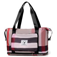 ราคา กระเป๋าเดินทางพับได้ ความจุใหญ่กระเป๋าเดินทางลายสก็อตความจุขนาดใหญ่แบบพับได้ (21296945271)