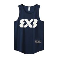 ราคา สไตล์ x เสื้อกล้ามบาสเก็ตบอลชุดฝึกออกกำลังกายแขนกุดแบบหลวมๆเสื้อลำลองยอดนิยมแมทช์ลุคง่าย ins (19806814442)