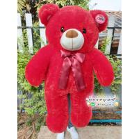 ราคา ตุ๊กตาหมีสีแดง ขนปุยน่ารักนุ่มมาก ตัวใหญ่1เมตร สินค้ามีพร้อมส่ง มีบริการเก็บเงินปลายทาง (8113018430)