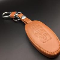 ราคา ซองหนัง ใส่กุญแจรีโมทรถยนต์ รุ่นหนังนิ่ม โลโก้ เงิน Nissan TeanaAlmeraSylphyXtrail Smart Key 4 ปุ่ม (12449150406)