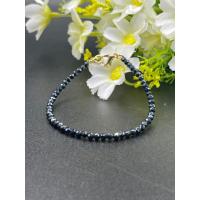 ราคา Black mistic spinel 3MM tiny beaded bracelet for women (16125020981)
