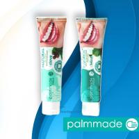 ราคา Palmmade Toothpaste ยาสีฟันปาล์มเมด สูตรต้นตำรับ และสูตรพลัสฟลูออไรด์ 2 สูตรใหม่ Fluoride Plus Mint Natural Clove 30g (6236594032)