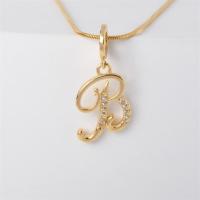 ราคา สร้อยคอจี้ตัวอักษรเพชรสังเคราะห์สีทอง17ไมล์18K ประดับตัวอักษร A Z 787N (20682489691)