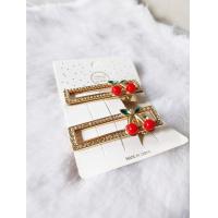 ราคา ราคา 1 คู่ กิ๊บปากเป็ด คละแบบ โลหะสีทองฝังเพรชสไตล์เกาหลี ขนาด 5 6 ซม กิ๊บหนีบผม กิ๊บติดผม ประดับผม (20101318025)