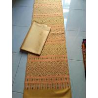 ราคา ผ้าไหมไทย ผ้าไทยเเพรวา เซ็ทตัดชุด 2 ชิ้น สีเหลืองทอง (18544933087)