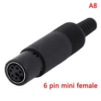 ราคา Lowest price MH Mini DIN PLUG SOCKET CONNECTOR 3 4 5 6 7 8 PIN CHASSIS CABLE MOUNT MALE FEMALE (19613380736)