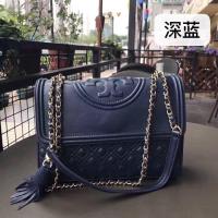ราคา Tory Burch Fleming Series 11 Colors Soft Lambskin Tassel Sling Shoulder Bag (16554961936)