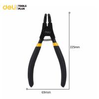 ราคา Deli คีมหนีบ คีมถ่างแหวน คีมหนีบถ่าง เปลี่ยนหัวได้ 4 หัว 6 9 นิ้ว ชุดคีมถ่าง แข็งแรง ทนทาน Circlip Pliers (20613344342)