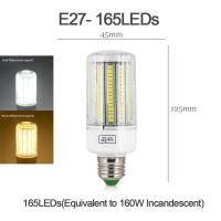 ราคา หลอดไฟหลอดไฟข้าวโพด LED E27หลอดไฟ LED 30 136 165เท่ากัน60W ตะเกียงไฟฟ้า AC 220V 5730หลอดไฟตะเกียบทรงข้าวโพด SMD สีขาวอบอุ่นสีขาวสว่างเป็นพิเศษสำหรับห้องนอนห้องนั่งเล่นไฟในร่ม (19992171492)