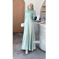ราคา ชุดเดรส เดรสออกงานรุ่นแต่งกริตเตอร์ เนื้อผ้าซาร่า แฟชั่นมุสลิม เดรสมุสลิม ชุดนิกะห์ เจ้าสาวมุสลิม ชุดเดรสใส่ไปงานแต่งชุดมุสลิมหญิง (20964546392)