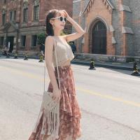 ราคา กระโปรงชีฟองลายดอกไม้ กระโปรงลายดอกไม้ กระโปรงชีฟองเอวยางยืด กระโปรงชีฟอง ผ้าชีฟอง งานเกาหลี (12896196018)