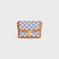 ราคา CELINE TEEN TRIOMPHE BAG IN TRIOMPHE CANVAS AND CALFSKINTAN (21228068627)