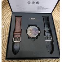 ราคา นาฬิกาแบรนด์ TOMI แบรนด์แท้ 100 พร้อมสายหนัง 2 สาย งานพร้อมกล่องตามรูป สินค้ากันน้ำ นาฬิกาผู้ชาย (21336876136)