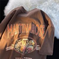 ราคา 287303G เสื้อยืดทรงหลวมสไตล์เกาหลี oversize เสื้อผ้าแฟชั่นผู้หญิงน่ารัก street เสื้อโอเวอร์ไซส์ลายการ์ตูน คู่รัก เสื้อวินเทจ xxl (20215945364)