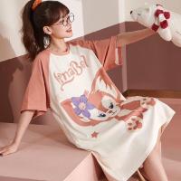 ราคา Pink Fox Pajamas dress ชุดนอนเดรส ชุดนอนกระโปรงคอกลม ลายลินาเบล จิ้งจอกสีชมพูสุดน่ารัก พร้อมส่ง (17980484015)