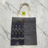 ราคา กระเป๋าผ้า กระเป๋าถือผ้าไทย กระเป๋าถือผ้าฝ้ายพิมพ์ลาย กระเป๋าถือผ้าขาวม้า สายผ้าดิบ ติดเทปตีนตุ๊กแก (21070565982)