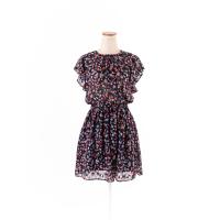 ราคา misty mynx เดรสแขนสั้นผ้าชีฟองพิมพ์ลาย ซิปหลังมีซับในกระโปรง ป้ายแบรนด์ระบุไซส์ XS Preloved (20670550363)