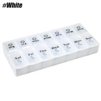 ราคา กล่องยาสำหรับการเดินทางแบบพกพารายสัปดาห์กล่องยา14ช่องยาจัดเก็บวิตามินยาน้ำมันสำหรับปลา7วัน (21170385785)