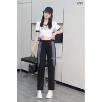 ราคา ps10 กางเกง วอร์ม ขายาว ปล่อยขา แต่งแถบ ข้าง สกรีนลาย ทรงสปอร์ต ใส่ได้ทั้งชายและหญิง (21306863889)