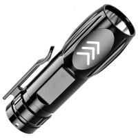 ราคา BIKEBOY มินิไฟฉาย LED แบบชาร์จพวงกุญแจไฟฉายแบบพกพาที่มีประสิทธิภาพกันน้ำตั้งแคมป์ไฟฉายแสงอลูมิเนียมแบบพกพาไฟฉาย USB ชาร์จ (16906698268)