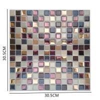 ราคา Kehao2กรอบหลังครัว12 X 12 กระเบื้องติดผนังลอกและวางสติ๊กเกอร์ติดฝาผนัง3D แผ่นติดผนังลายโมเสกกันน้ำกระเบื้องแบบกาวตัวเอง (20694809414)