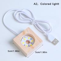 ราคา LSHUO ไฟตกแต่งแบบตั้งโต๊ะทำจากไม้ไฟฐานกลางคืนไฟ LED ทำจากไม้ไฟ USB ที่ตั้งโชว์โคมไฟเครื่องประดับศิลปะ (20907862535)