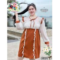 ราคา C991 ร้านนี้ส่งไว เดรสระย้า เดรสสาวอวบ ชุดเดรสสาวอวบ ชุดสาวอวบสวยๆ เสื้อผ้าสาวอวบ ชุดสาวอวบ ชุดคนอวบ เสื้อผ้าแฟชั่นสาวอวบ ชุดสาวอวบอ้วน ชุดคนอ้วนสวยๆ เดรสคนอ้วน (14501430892)