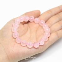 ราคา กำไลหิน โรสควอตซ์ หินแห่งความรัก สีธรรมชาติ ขนาด 10 มม หินสีชมพู หินนำโชค หินมงคล Rose Quartz (13779103743)