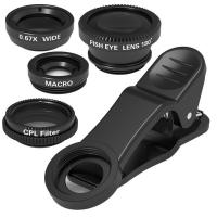 ราคา 3 in 1 Camera Zoom Lens Photo Fish Eye macro Wide Angle mobile phones Filter (17672331040)