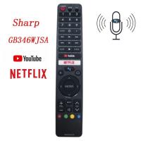 ราคา SHARP Original Voice รีโมทคอนล GB346WJSA สำหรับทีวี SHARP Netflix และ YouTube ทีวีรุ่น GB326WJSA (19477856831)