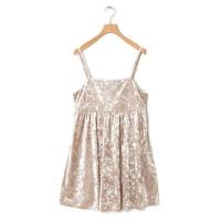 ราคา เสื้อสายเดี่ยวผ้ากำมะหยี่แบบยาวปานกลางใส่ทับผูกสายติดโบว์โชว์หลังรูปตัวยูด้านหลังวินเทจสไตล์ญี่ปุ่นต้นฤดูใบไม้ร่วง OP (20404313890)