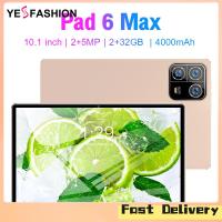 ราคา Yesfashion Store IN stock Pad6Max Tablet 10 1 Inch Tablets 2GB RAM 32GB ROM HD Touch Screen With 4000mAh Battery Dual Camera 2MP Front 5MP Rear Dual SIM WiFi Tablet Compatible For Android 7 0 System (