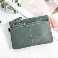 ราคา กระเป๋าใส่เหรียญ หนังแท้ 3 ซิบ หนังด้าน มีสายโซ่คล้องกุญแจ ใส่ธนบัตรพับครึ่งได้ กระเป๋าเหรียญหนังแท้ (21002696474)