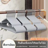 ราคา ไม้แขวนเสื้อผ้า Flocking ไม้แขวนกำมะหยี่ ไม้เเขวนเสื้อกันลื่น ไม่หักไม่งอ ไร้รอยยับ ไม้แขวนเสื้อผู้ใหญ่ (17237295147)