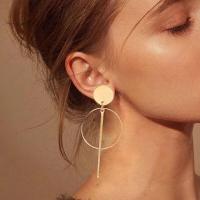 ราคา 2019 Fashion Statement Clip on Earrings Geometric Earrings for Women Hanging No Hole Earrings Modern Jewelry (11216014970)