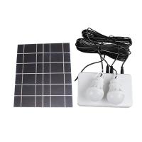 ราคา Solar Panel Light 2 Bulb Set Camping Solar Charger Energy Saving Solar Light Outdoor Indoor Rechargeable LED Light (21110884348)