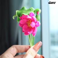 ราคา ดอกบัวหลวงสีชมพูปลายลวดดินปั้น สูง 4 นิ้ว (21046200240)