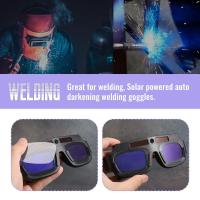 ราคา Solar Powered Auto Darkening Welding Mask Helmet Goggles Welder Glasses Arc Anti Shock Lens with Storage Case (20724377783)