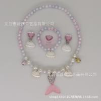 ราคา พร้อมส่งจากไทย ชุดสร้อยสำหรับเด็ก เซตสร้อยคอไข่มุก สร้อยนางเงือก (20382994024)