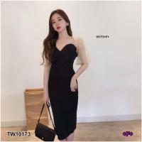 ราคา 10173 เดรสยาว คลุมเข่า ทรงเข้ารูป แขนสั้น ซีทรู เสื้อผ้าแฟชั่น ชุดเดรสสีดำ ทรงเรียบหรู (16980511222)