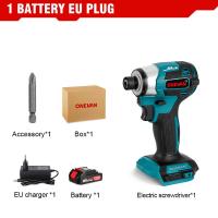 ราคา ONEVAN สว่านไฟฟ้า ไขควงไม่แปรงถ่านไฟฟ้า1000W 7200รอบต่อนาทีไขควงไฟฟ้า5สว่านไฟฟ้าไร้สายไขควงไฟฟ้าชาร์จได้สำหรับแบตเตอรี่ Makita 18V (21315147938)